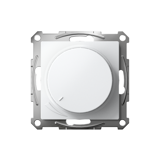 Светорегулятор поворотно-нажимной AtlasDesign 400Вт механизм бел. SE ATN000123