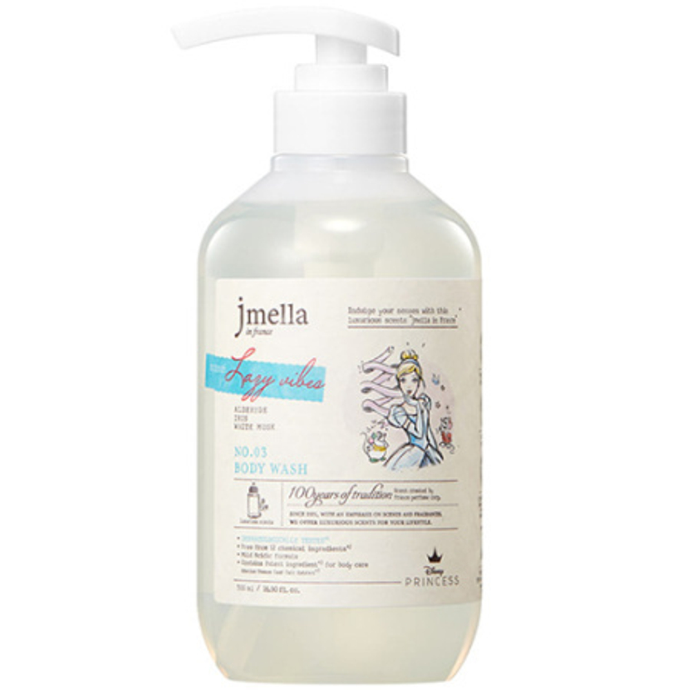 Гель для душа парфюм. Белый мускус и ирис Jmella In France Disney Lazy Vibes Body Wash, 500