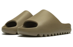 Adidas originals Yeezy Slide synthetic leather soft and comfortable rubber-soled quick-drying one-word slippers for men and women with the same coffee gray