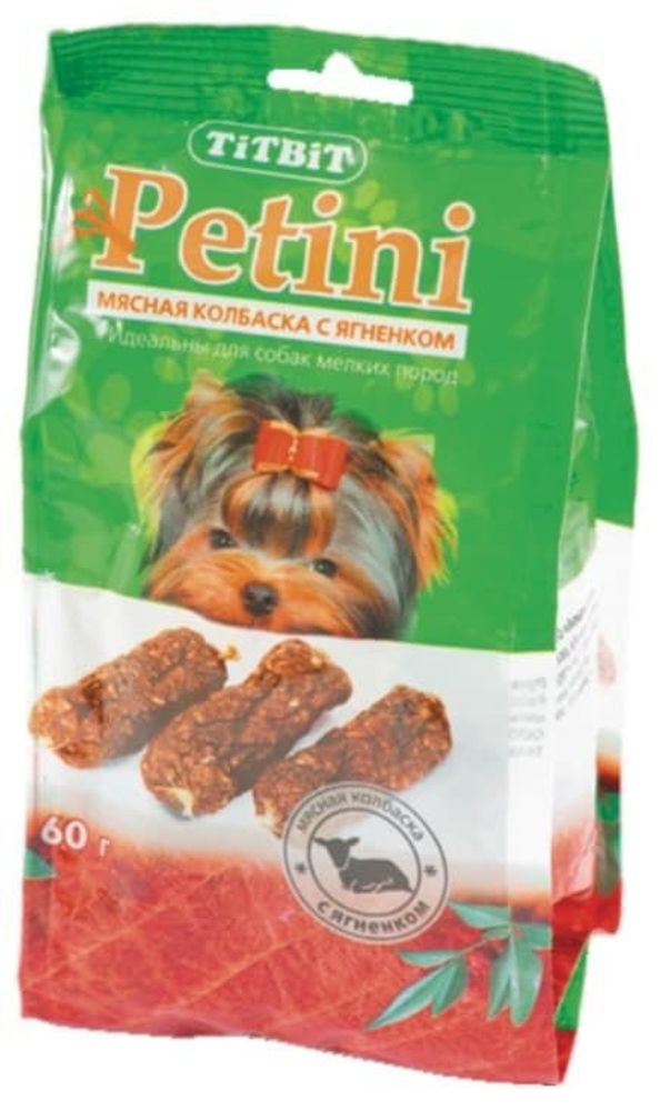 Колбаски Petini с ягненком - пакет 60г 002636