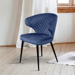 Стул Richard ромб, бархат синий 29