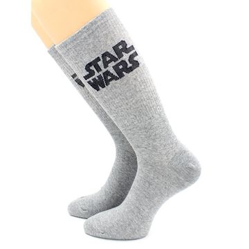 Носки с принтом "Звездные воины" серые Hobby Line