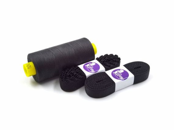 170 Резинка-кант 8 мм Греция, черный 170