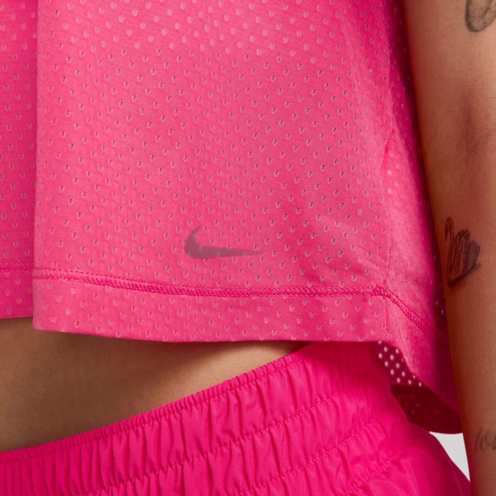 Женская теннисная футболка Nike One Classic Dri-Fit Breath T-Shirt - Розовый