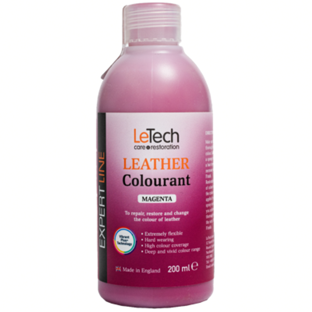 LeTech Expert Line Краска для кожи (Leather Colourant) Magenta, 200мл