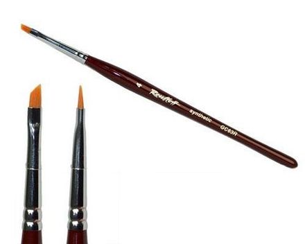 GC63R №4 - Кисть наклонная из волоса синтетики