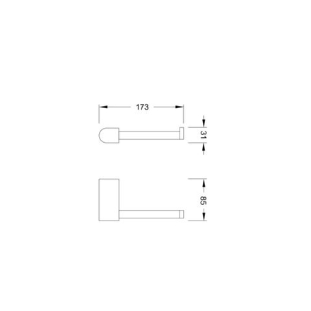 Steinberg Серия 470 Держатель запасного рулона туалетной бумаги, из латуни, хром 470 2850