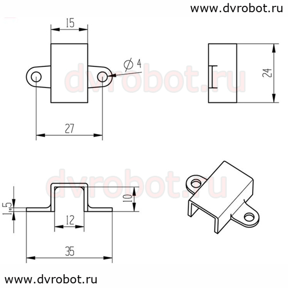 Крепеж N20 - Белый-Б