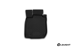 Коврик в салон RENAULT Sandero, 2010-2014, передний левый, 1 шт. (полиуретан) ELEMENT4118210KFL