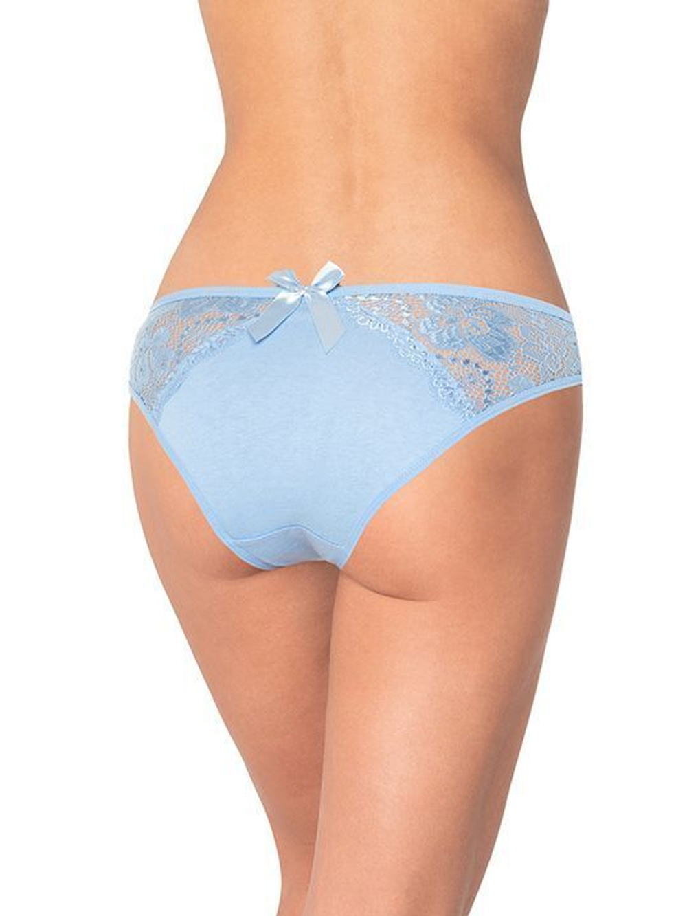 Сексуальные трусики с кружевной задней частью (Размер: L) (Цвет: бежевый)