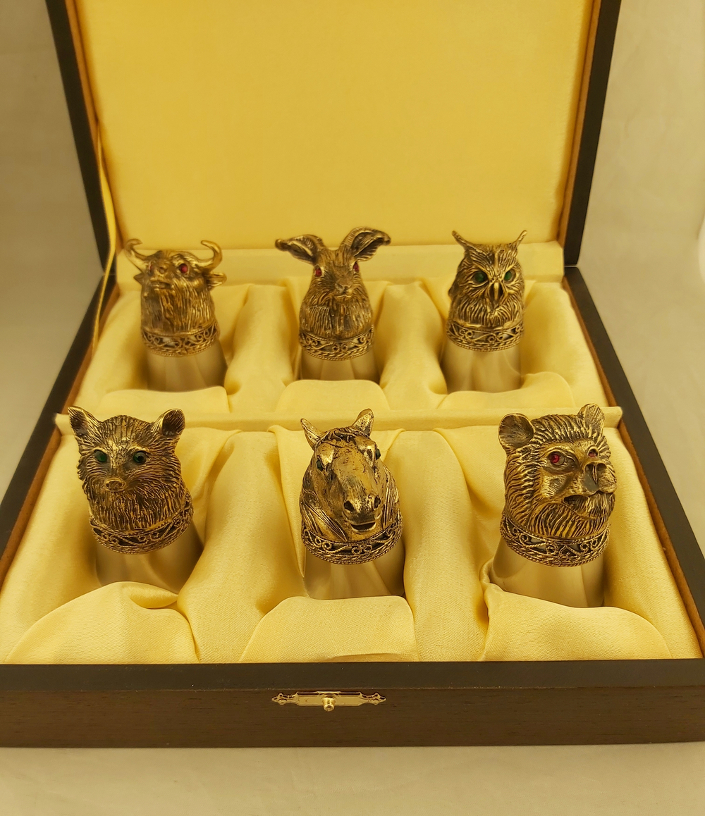 Стопки-перевертыши "Звери" №10, в наборе 6 шт.