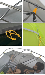 Палатка туристическая 2-местная Naturehike сверхлегкая Mongar NH17T007-M, 210T , зеленый, 6927595767658