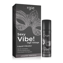 Жидкий вибратор Orgie Sexy Vibe High Voltage с усиленным эффектом вибрации, 15 мл