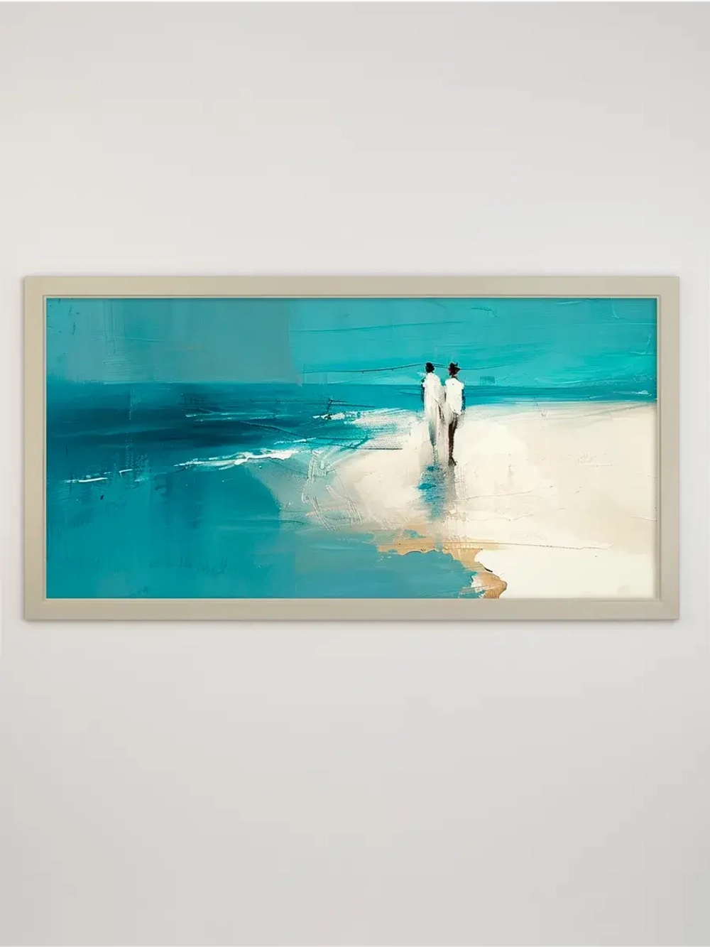 Картина на натуральном холсте настенная интерьерная 33*63 см