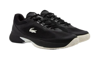Мужские кроссовки теннисные Lacoste Tech Point Tennis - black/off white