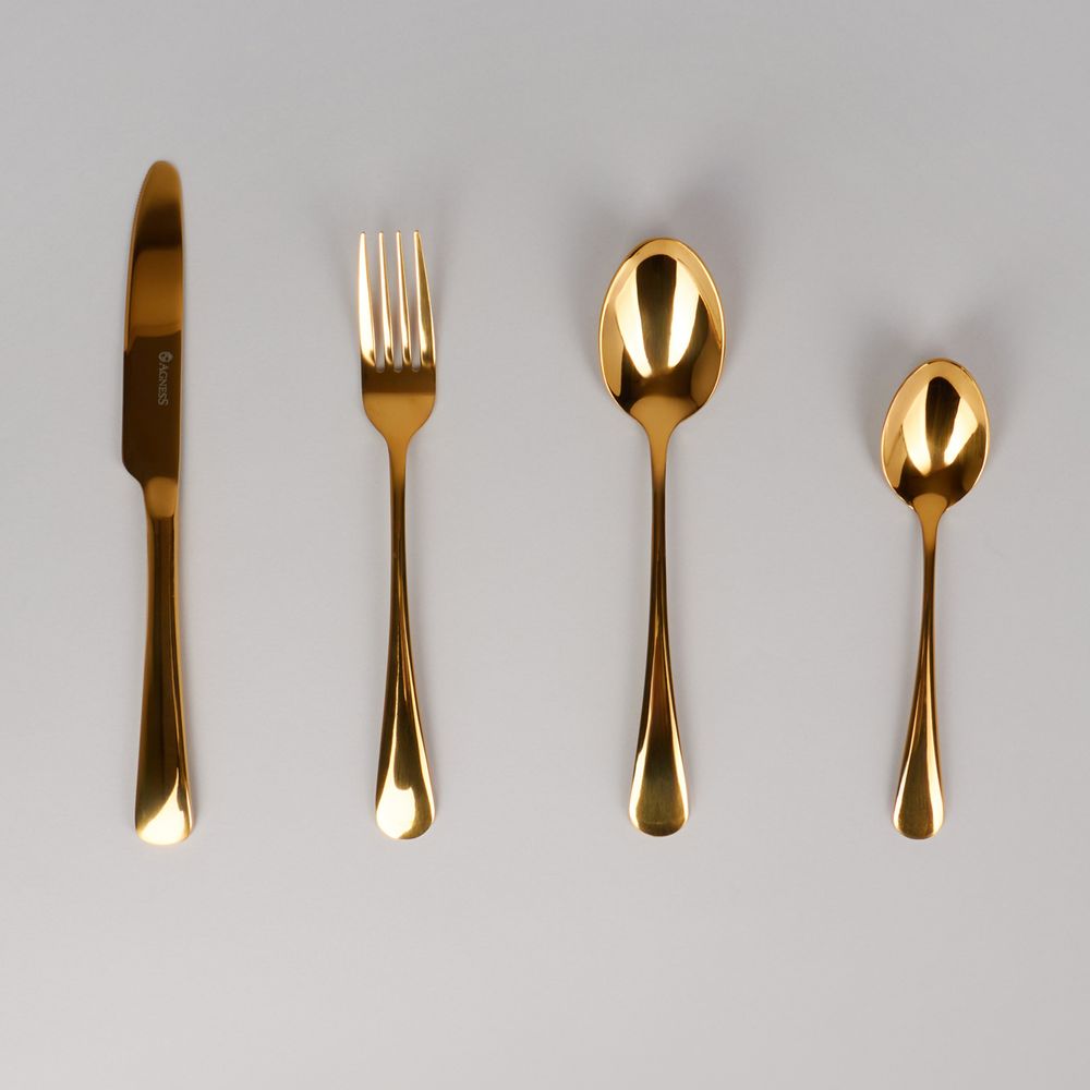 НАБОР СТОЛОВЫХ ПРИБОРОВ НА ВРАЩАЮЩЕЙСЯ ПОДСТАВКЕ, 24ПР., СТАЛЬ 18/10, ПВД ПОКРЫТИЕ