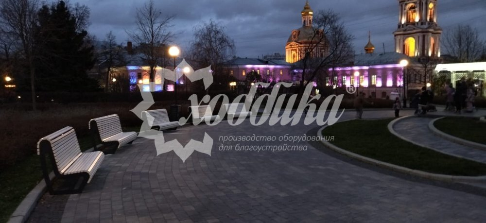 Скамейка стальная «Парабола»