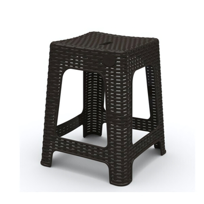 Табурет квадратный Rattan 363х363х448мм горький шоколад