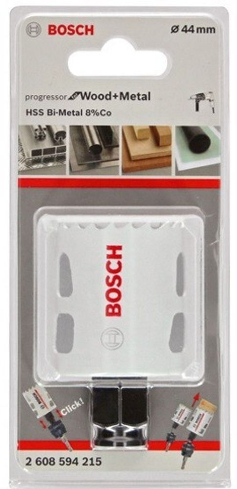 Биметаллическая коронка BOSCH BiM PROGRESSOR 44 mm, NEW