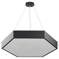 Светильник LED ЭРА Geometria SPO-121-B-40K-038 Hexagon 38Вт 4000K 4000Лм IP40 600*80 черный подвесной драйвер внутри | Декоративные светильники Geometria