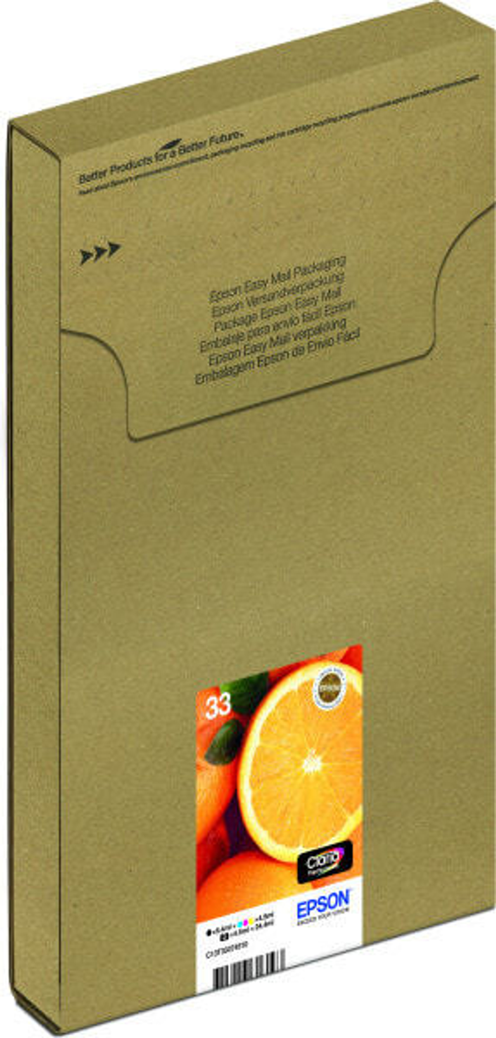 Epson Oranges C13T33374510 струйный картридж Подлинный Черный, Голубой, Пурпурный, Фото черный, Желтый 1 шт