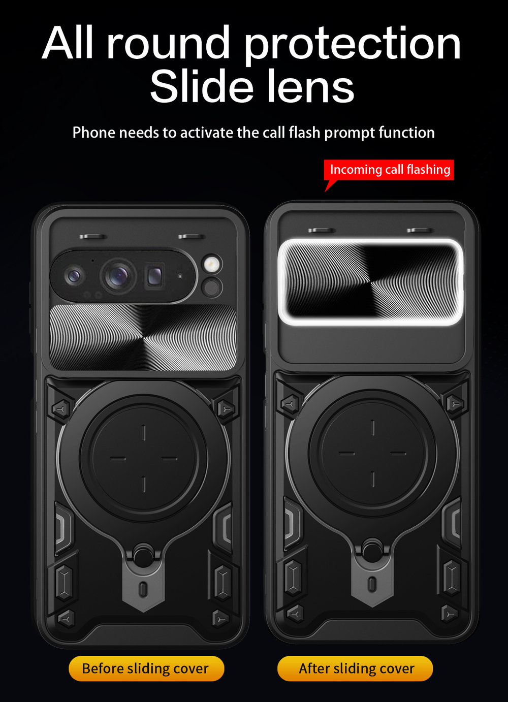 Чехол с кольцом Big Ring Case для Google Pixel 9 Pro XL