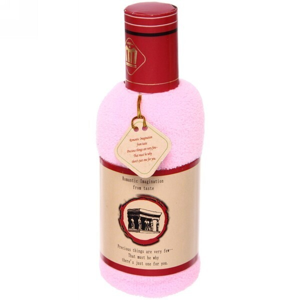 Полотенце подарочное 30*30см «Вино» в пластиковой коробке, полиэстер