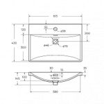 Тумба с раковиной BelBagno 60 DUE-600-2C-SO-SAT-P+BB-8076-3-60 сатин
