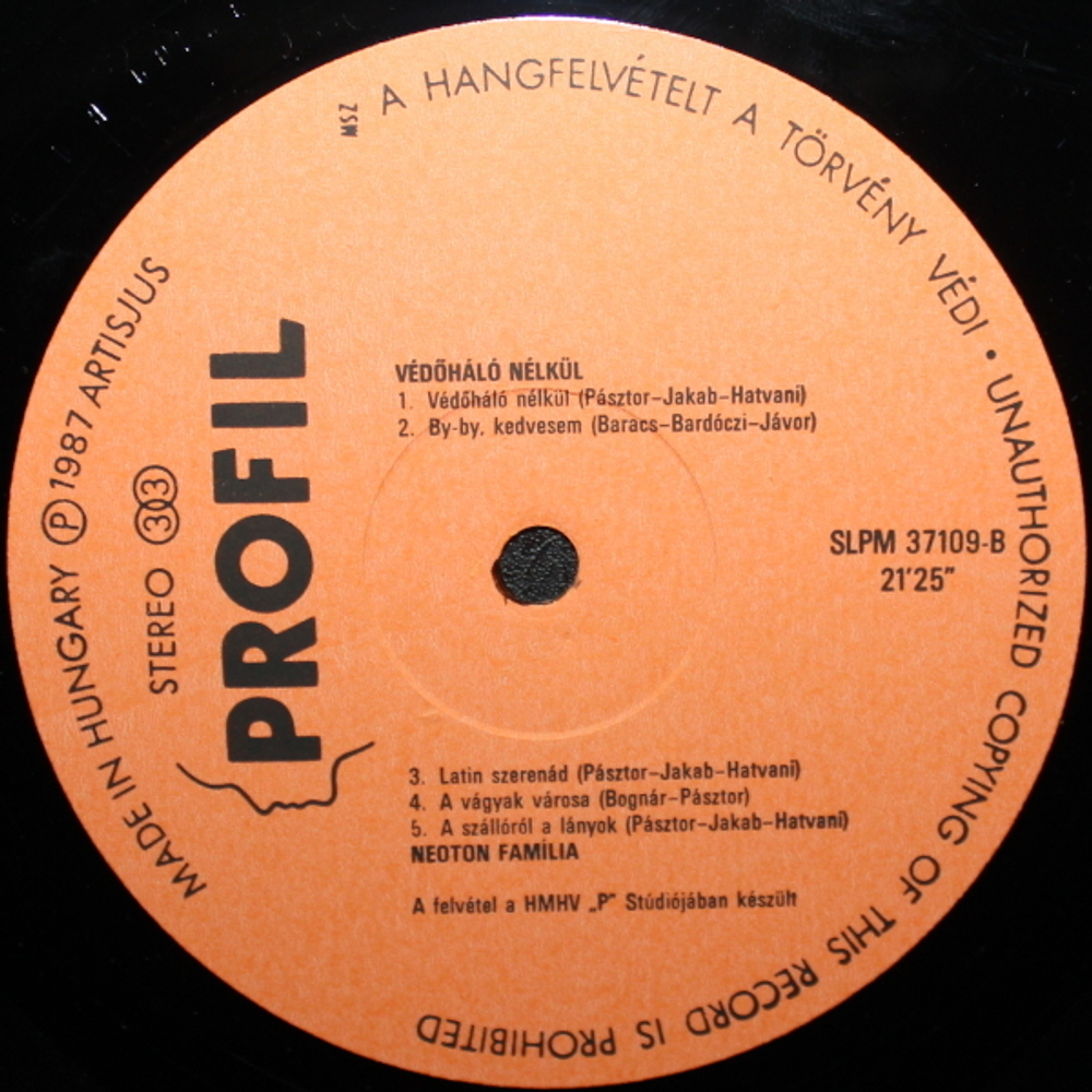 Neoton Fam?lia / V?d?h?l? N?lk?l (LP)
