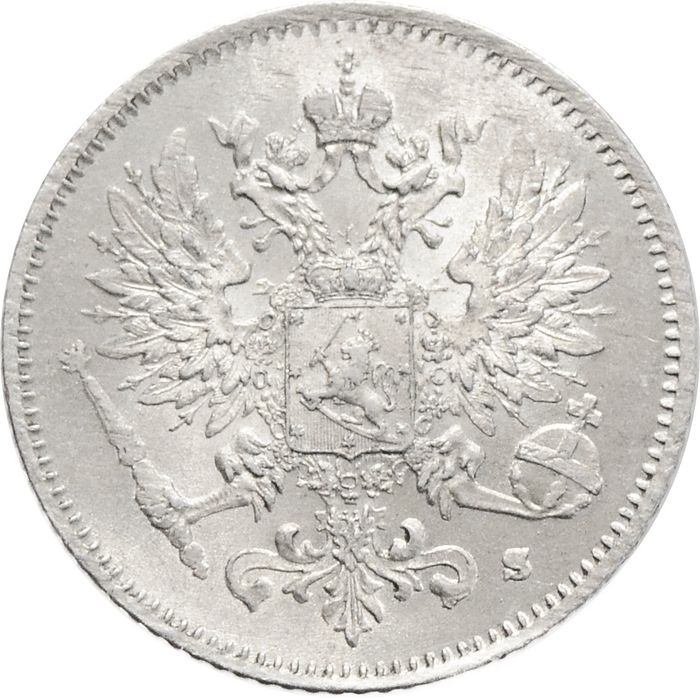 25 пенни (pennia) 1916 S (монета для Финляндии)