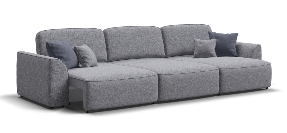 Диван Кинг Макс Рогожка Венто серый