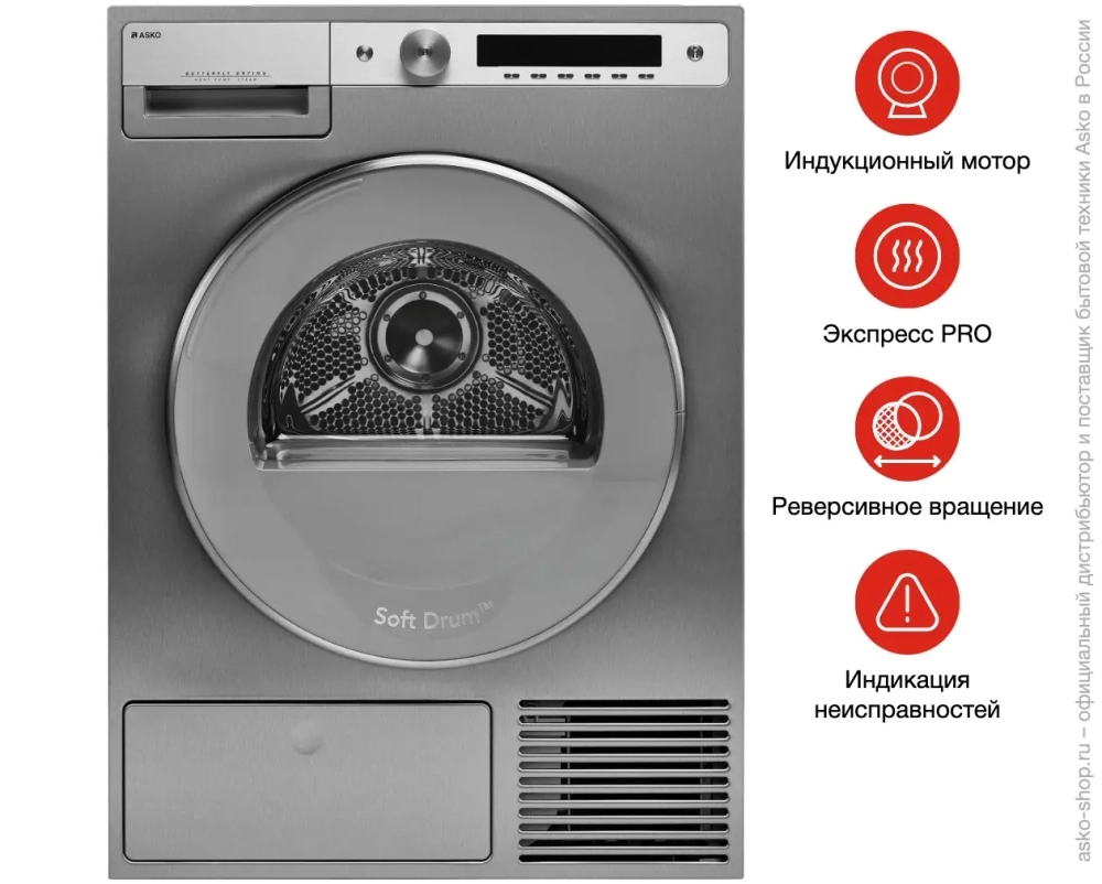 Сушильная машина Asko T608HX.S.P фото 10