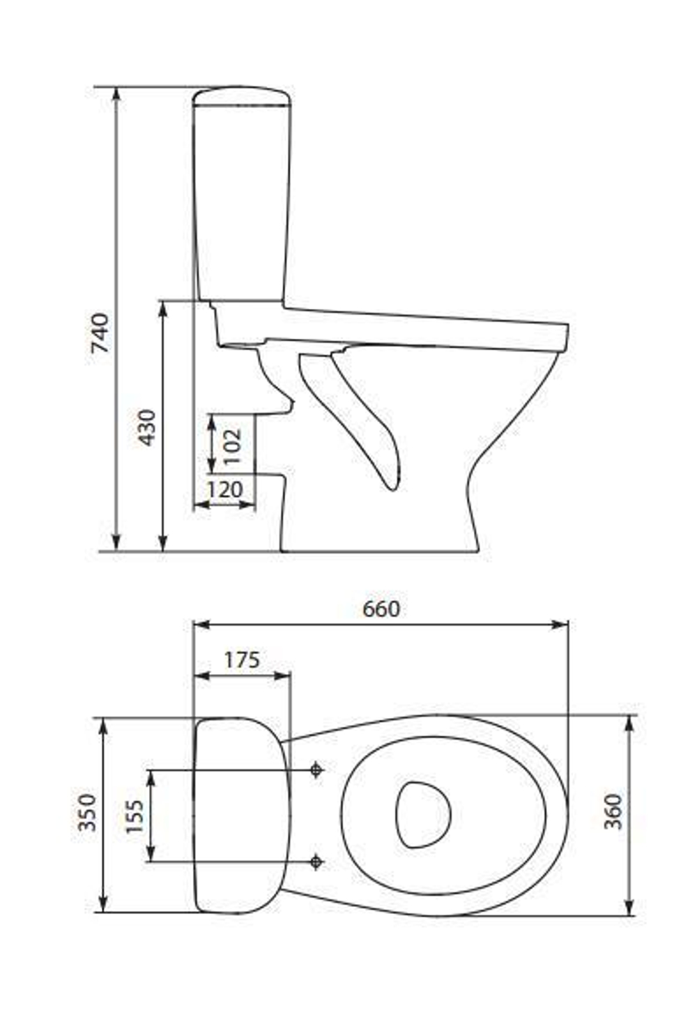 Компакт CERSANIT TRENTO 011 3/6 TPL