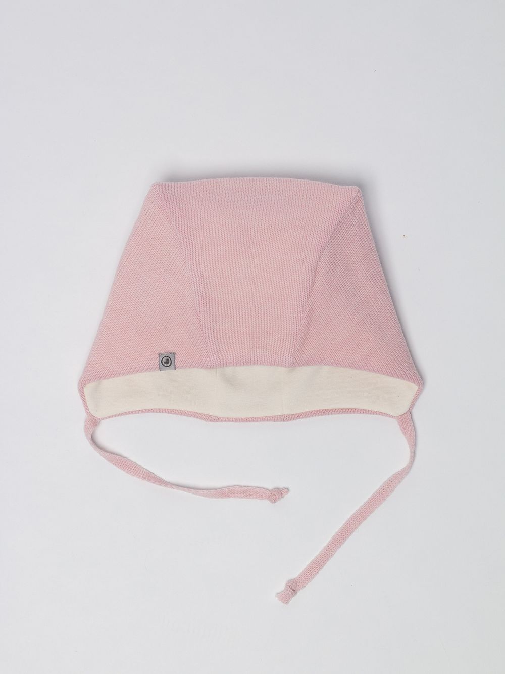 Комплект шапка ДЕМИ вязаная + снуд (Безе) КОШКА ЭНИ