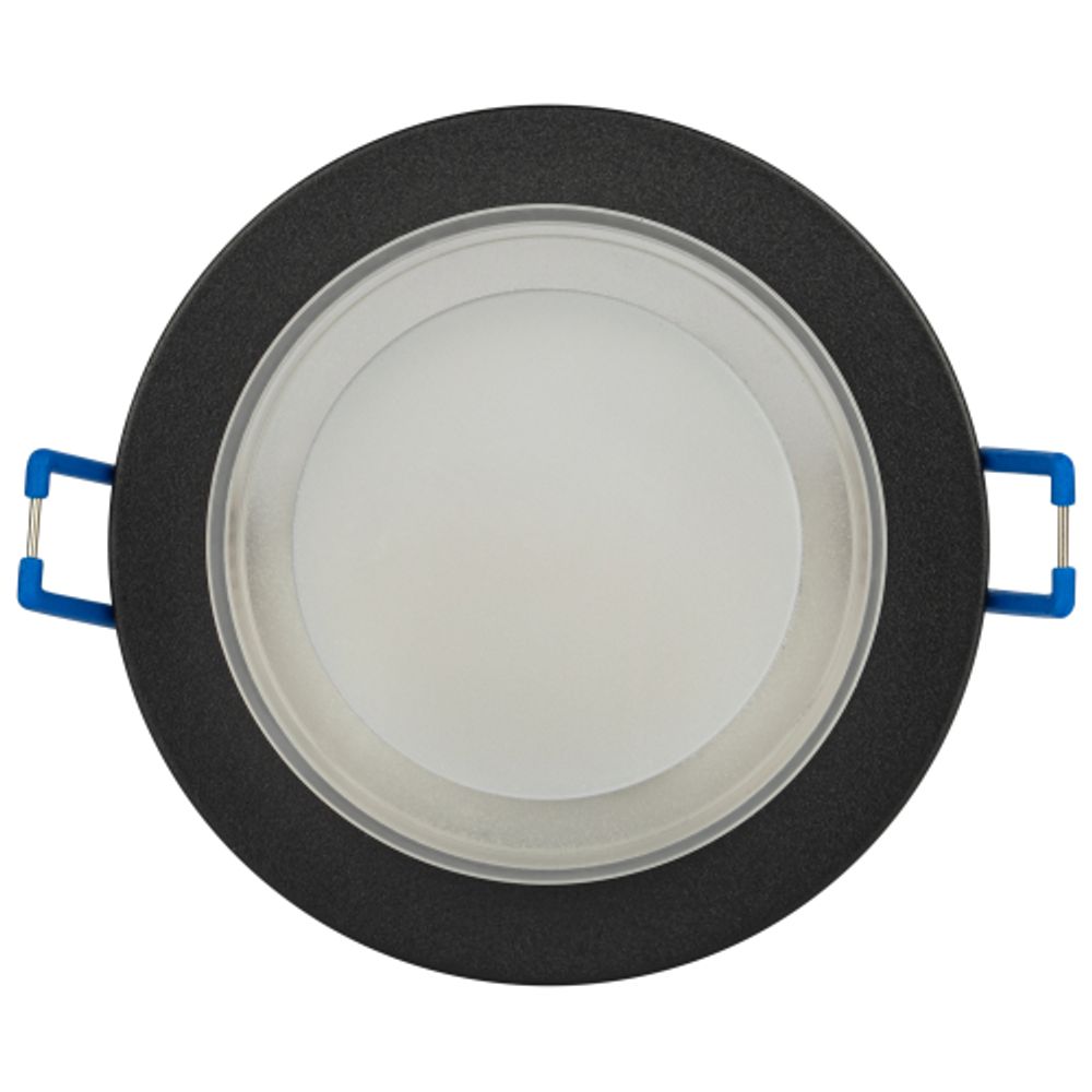 Светильник встраиваемый декоративный ЭРА DK107 BK под лампу MR16 GU5.3 черный | Декоративные встраиваемые светильники