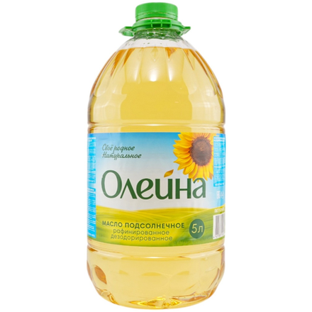 Масло подсолнечное Олейна 5 л