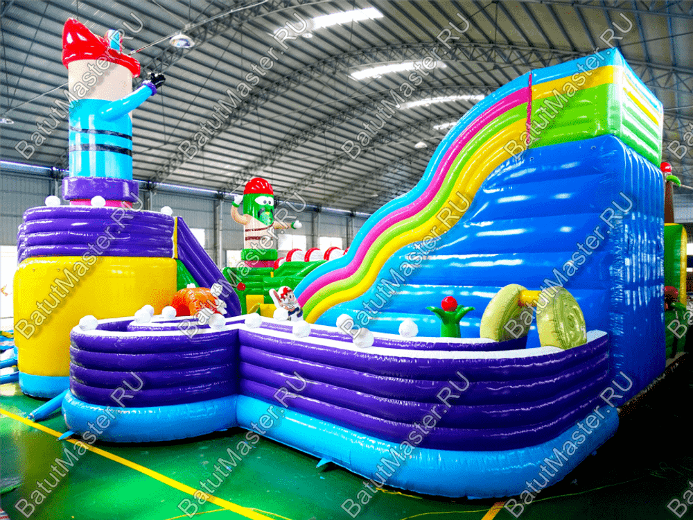 Надувной батут «Детский мегапарк» 18*18*8 м