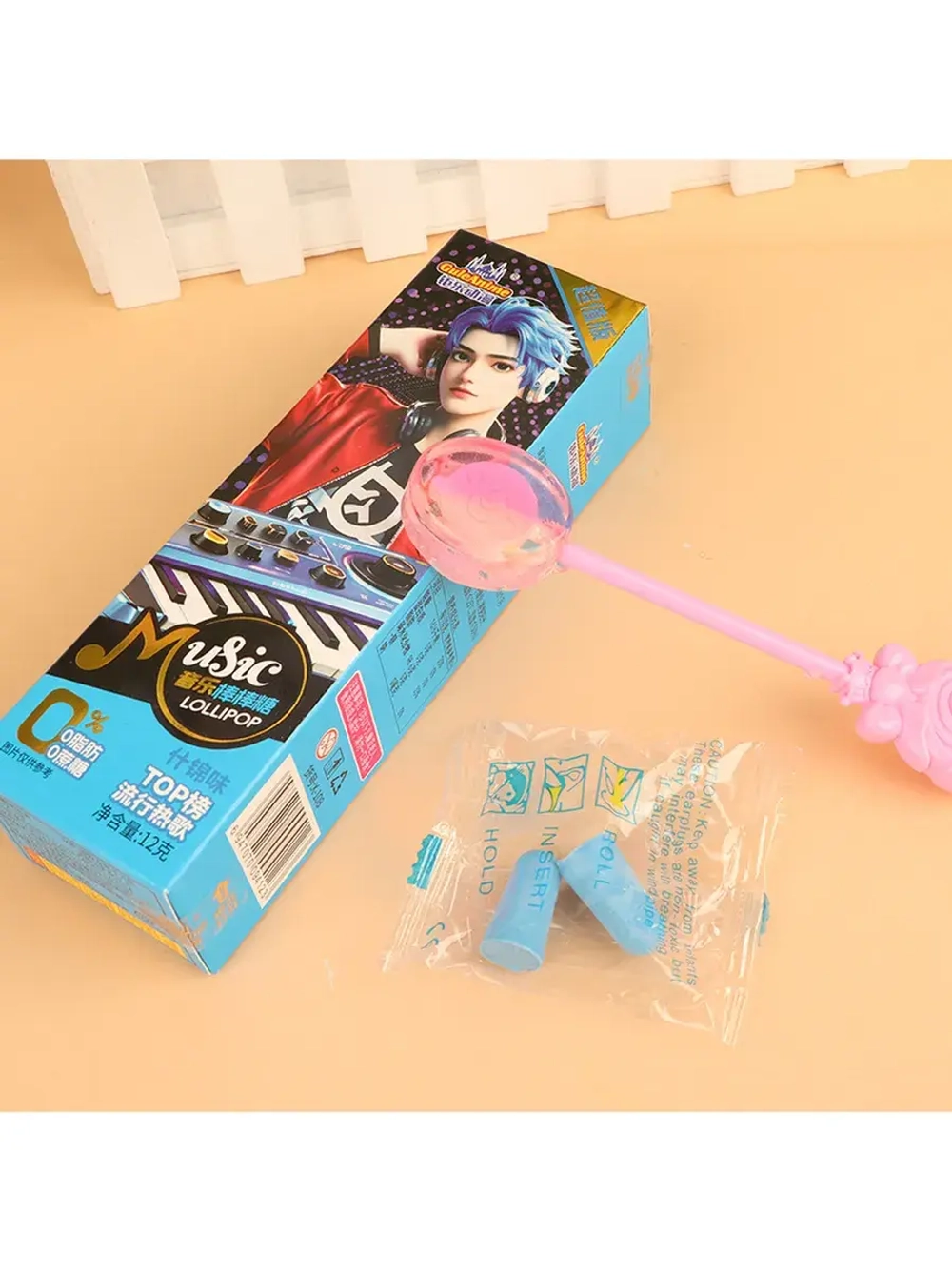 Музыкальные леденцы в виде Рок-Гитары 8 блоков