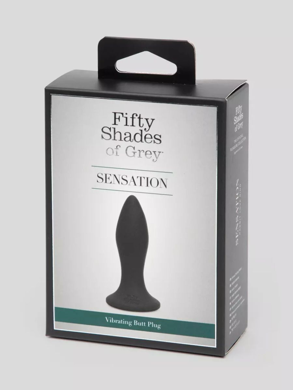 Черная анальная вибропробка Sensation Rechargeable Vibrating Butt Plug - 8,9 см. (Цвет: черный)