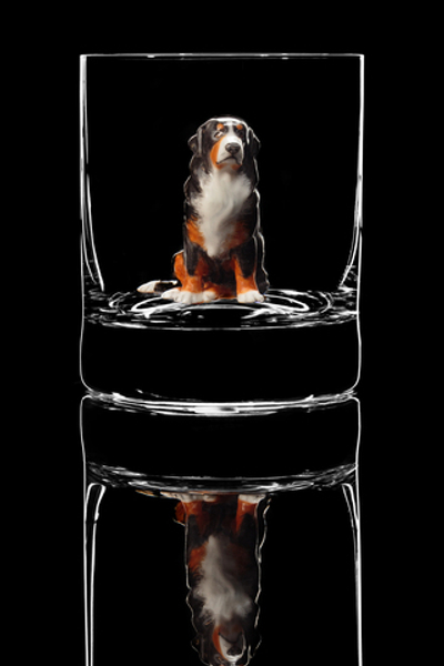 Бокал для виски. Собака. Зенненхунд. Новая коллекция.