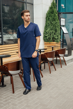 Костюм медицинский мужской | Бл-512/5+Б-133 либерти люкс