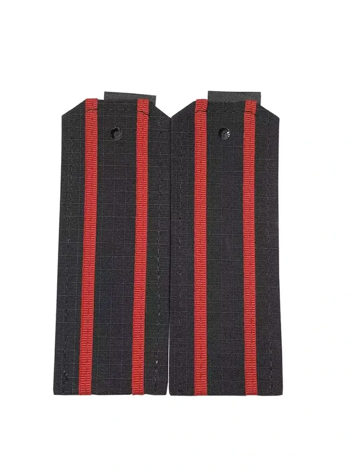 Погоны ВМФ офисные 2 красных просвета пластик