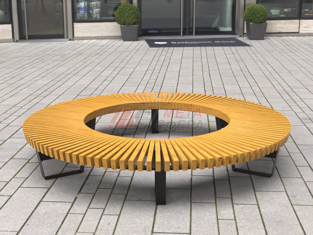 Лавка Rail Road 02 круг