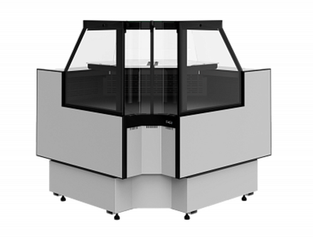 Холодильная витрина Carboma PALM 3 GC95 VV-6-1 внутренний угол без боковин (версия 2.0)