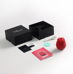 Красный вакуумный стимулятор Rose