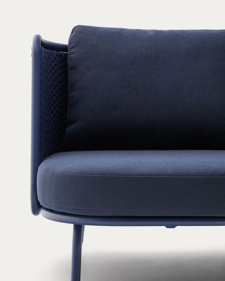 Уличное кресло Sedalis из алюминия и веревки синего цвета La Forma Испания 