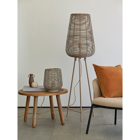 Лампа настольная Vinger, 22х26 см, бежевая