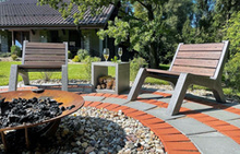 Садовое кресло CONCRETIKA C-Lounge для костровой зоны