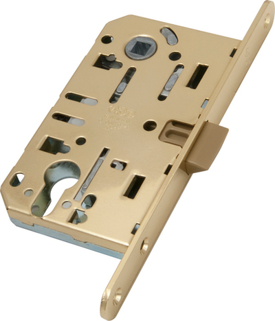 Замок механический AGB латунь, с ответной планкой, под цилиндр