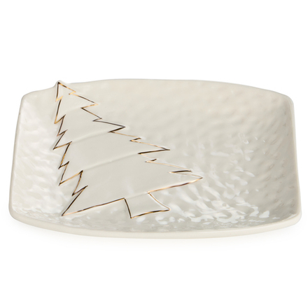 БЛЮДО СЕРВИРОВОЧНОЕ "НОВОГОДНЕЕ" 19,1*15,6*2,8 СМ